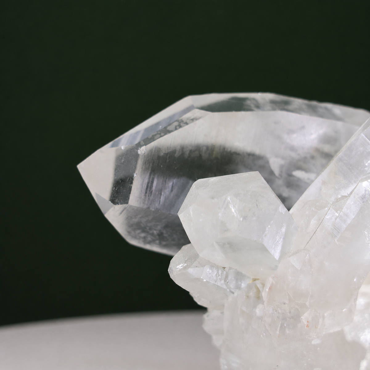 Large Striated Lemurian Quartz Cluster on Matrix