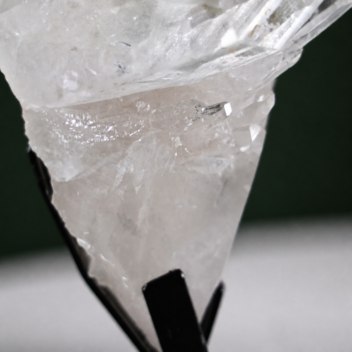 Large Striated Lemurian Quartz Cluster on Matrix