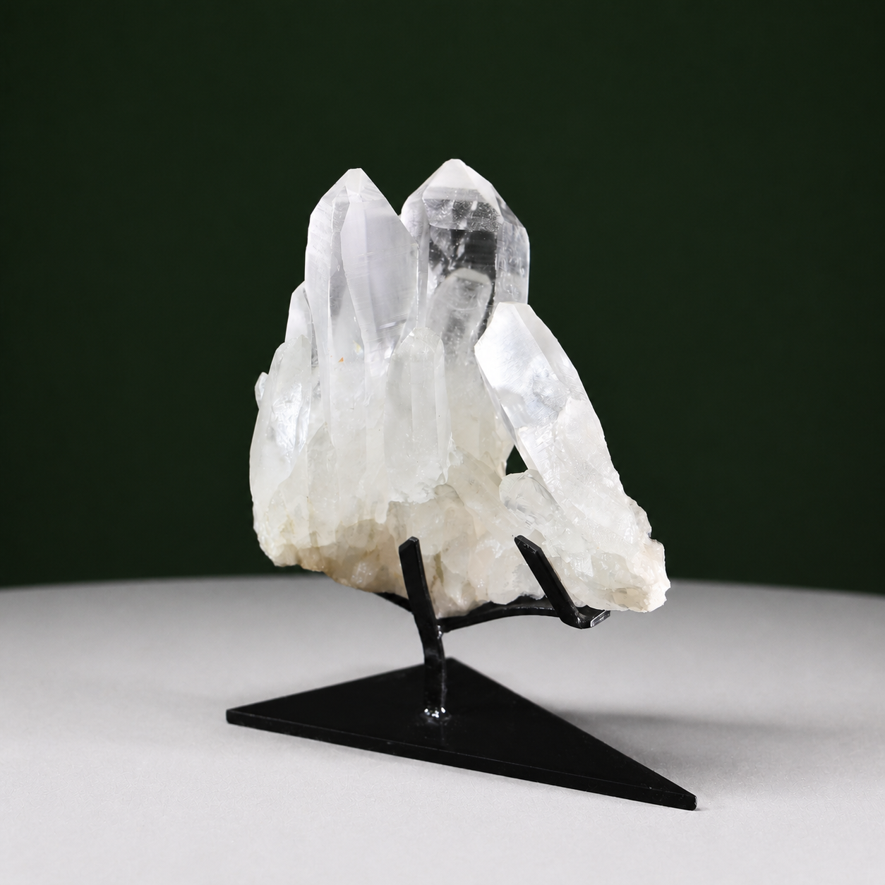 Slender Harmonious Lemurian Quartz Cluster