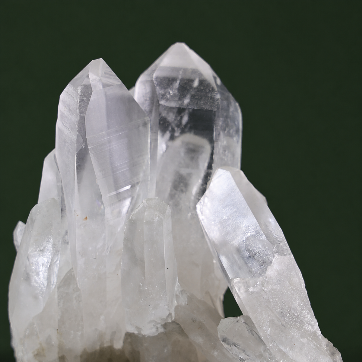 Slender Harmonious Lemurian Quartz Cluster