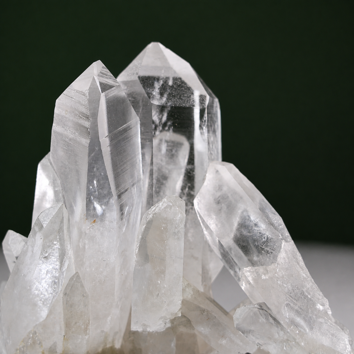 Slender Harmonious Lemurian Quartz Cluster
