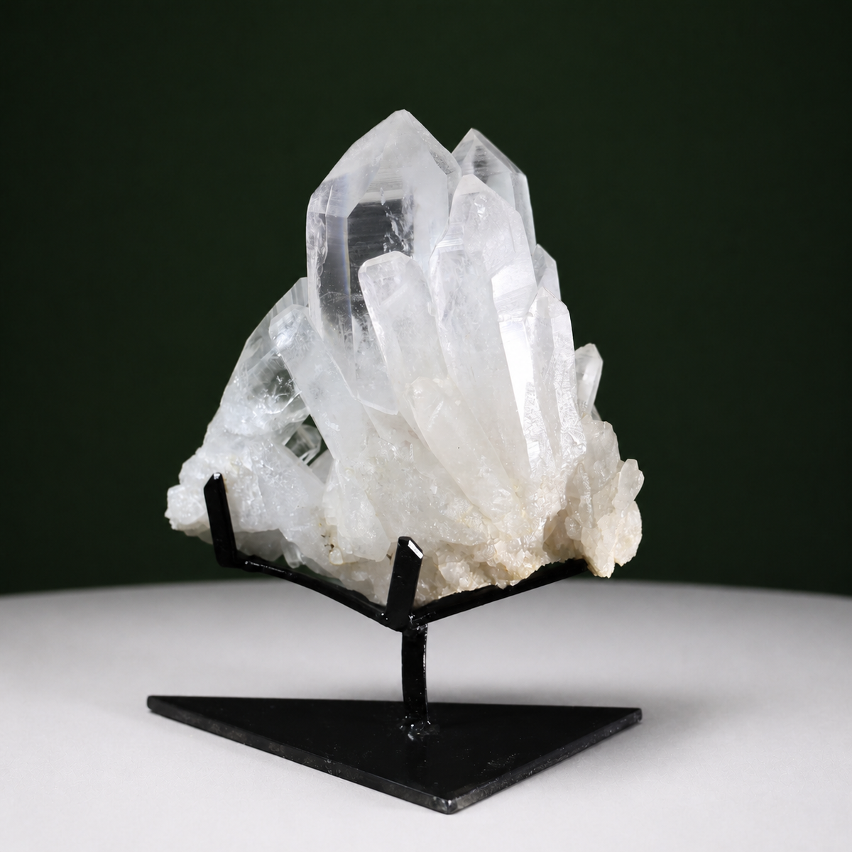 Slender Harmonious Lemurian Quartz Cluster