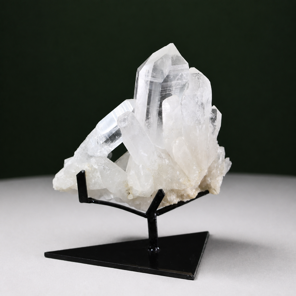 Slender Harmonious Lemurian Quartz Cluster
