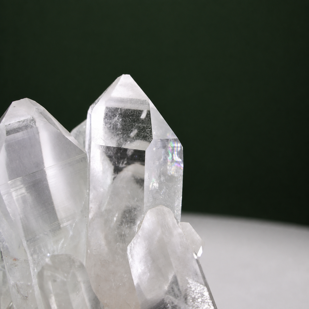 Slender Harmonious Lemurian Quartz Cluster