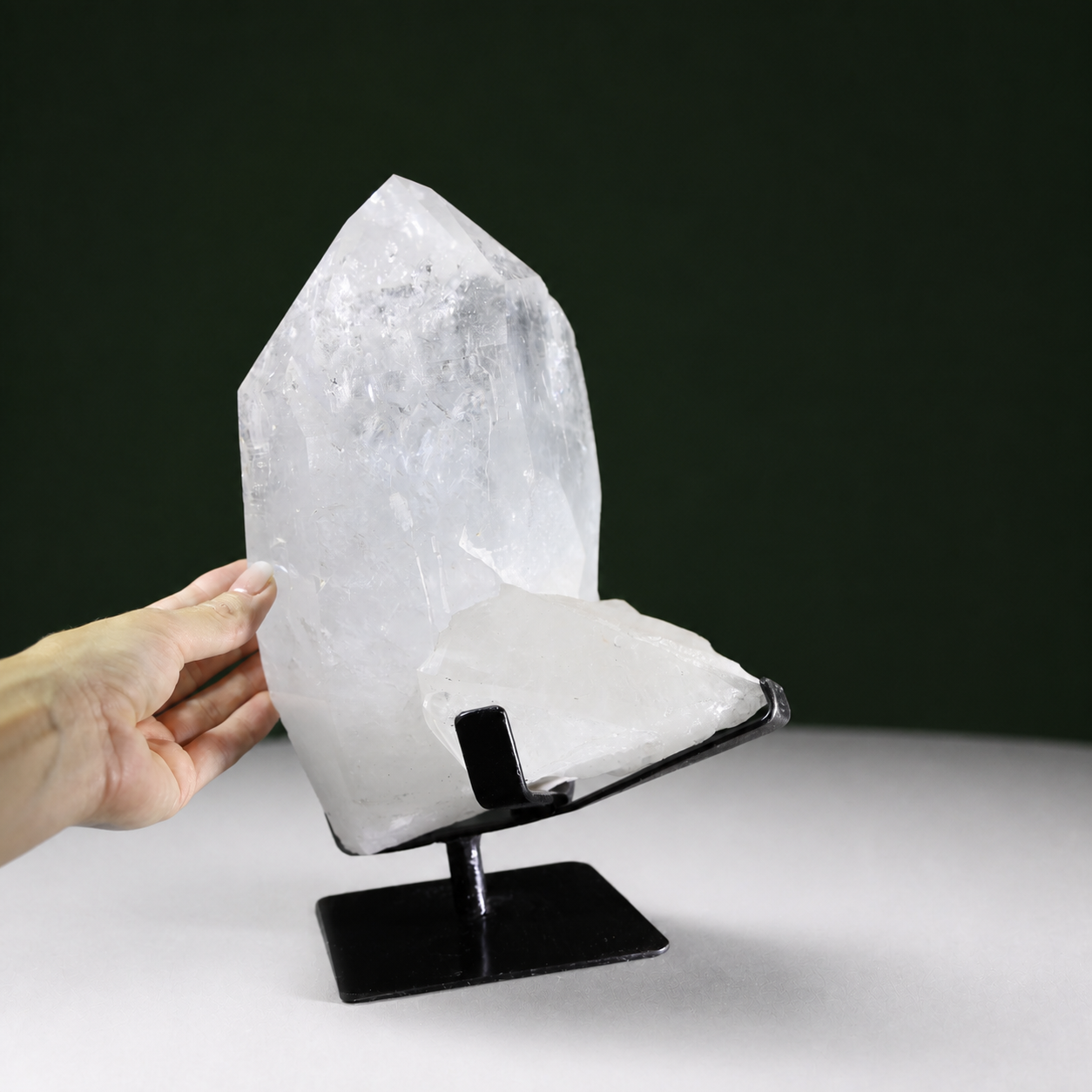 Partially Polished Lemurian Quartz Point