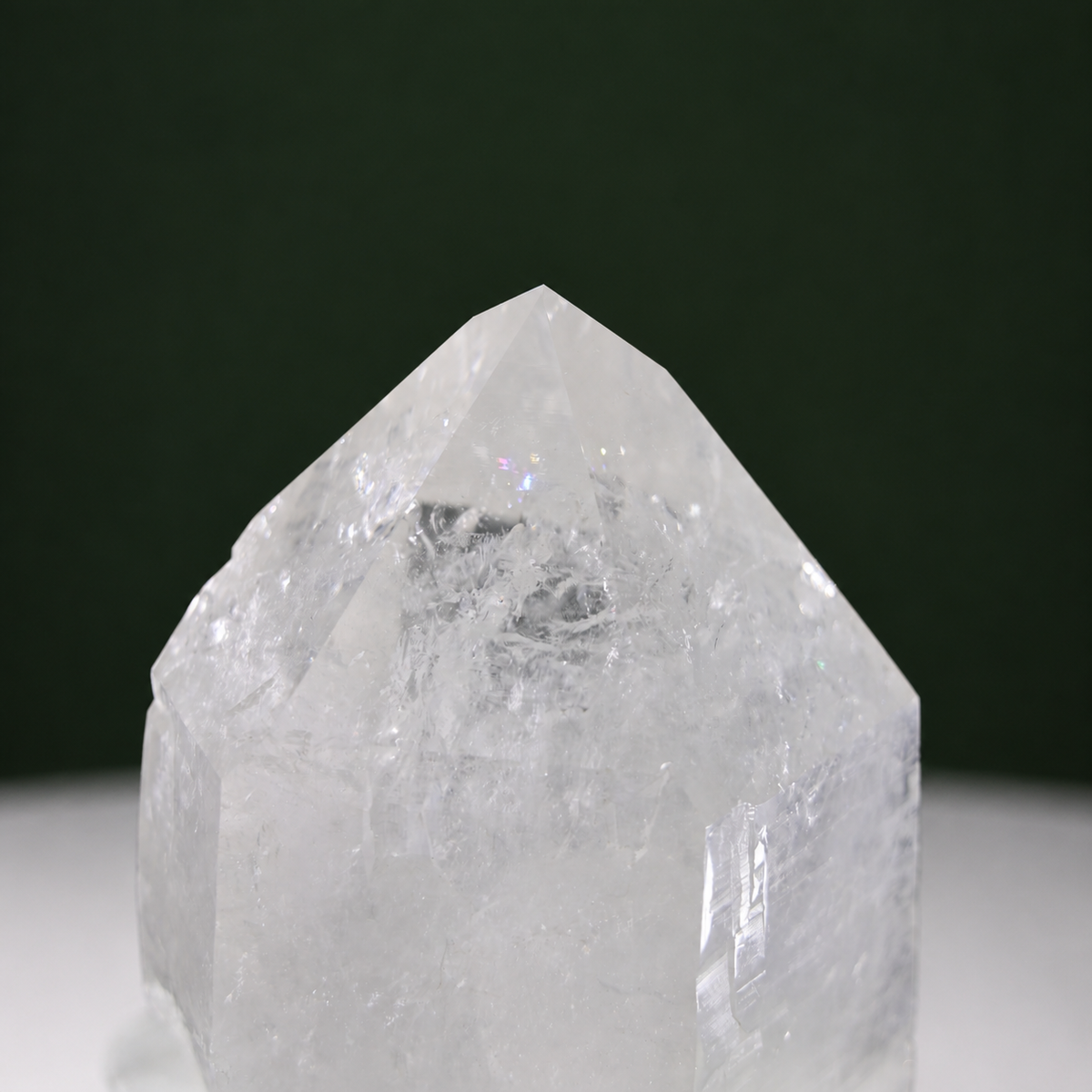 Partially Polished Lemurian Quartz Point