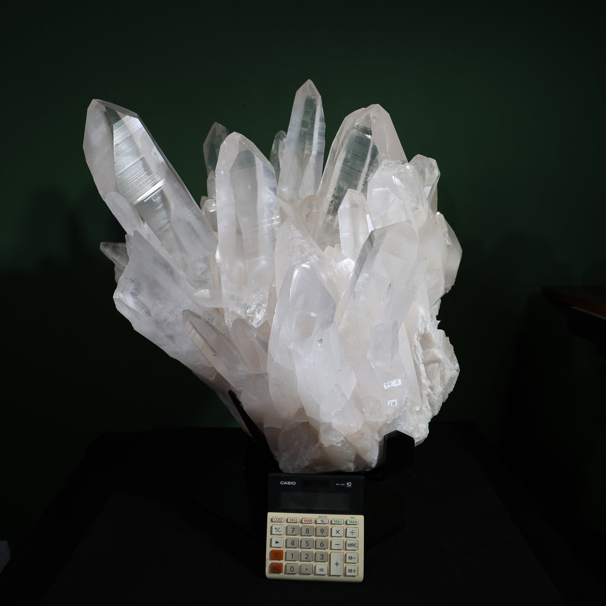 Alternate full view of the unpolished Lemurian quartz cluster
