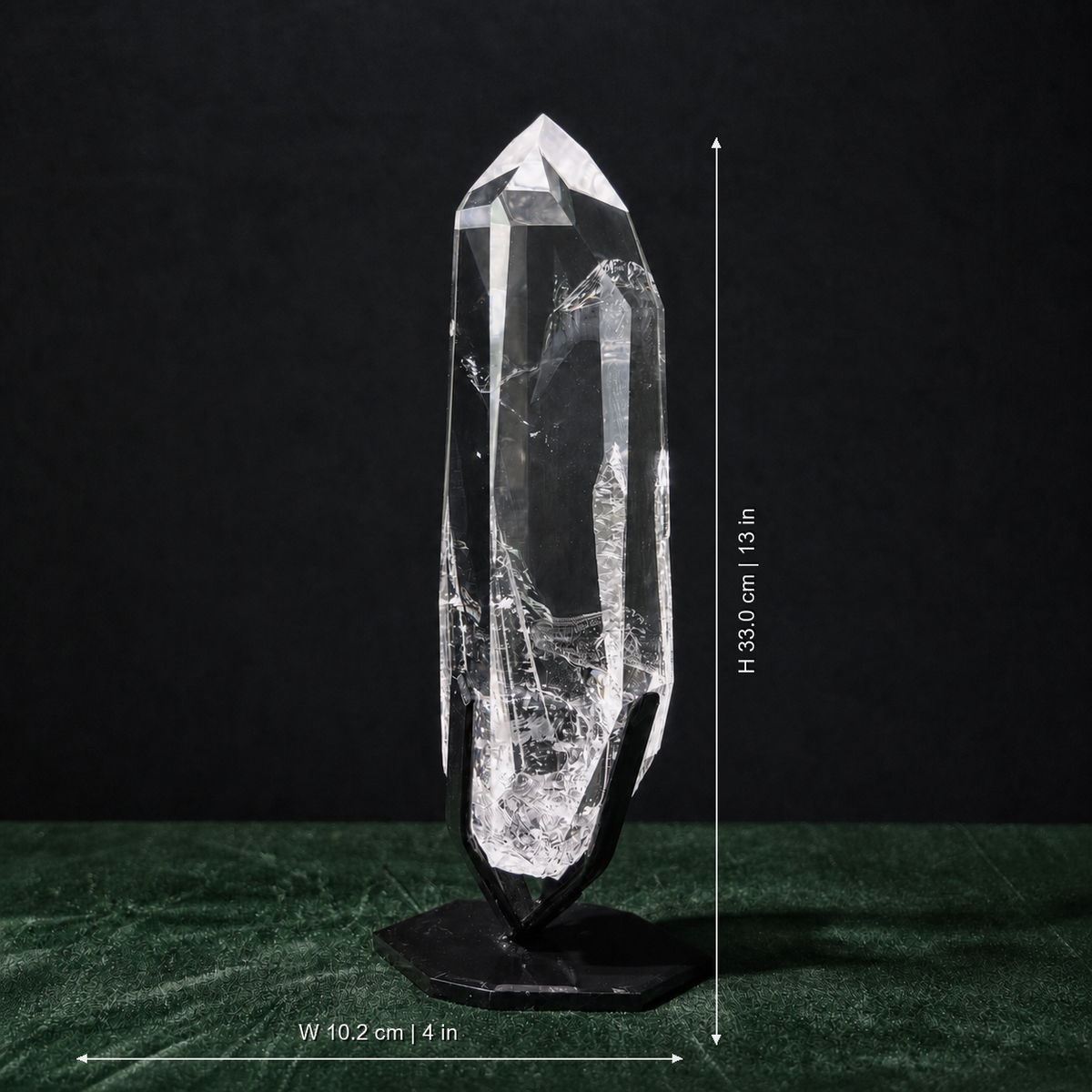 Rainbow Clear Lemurian Quartz Point