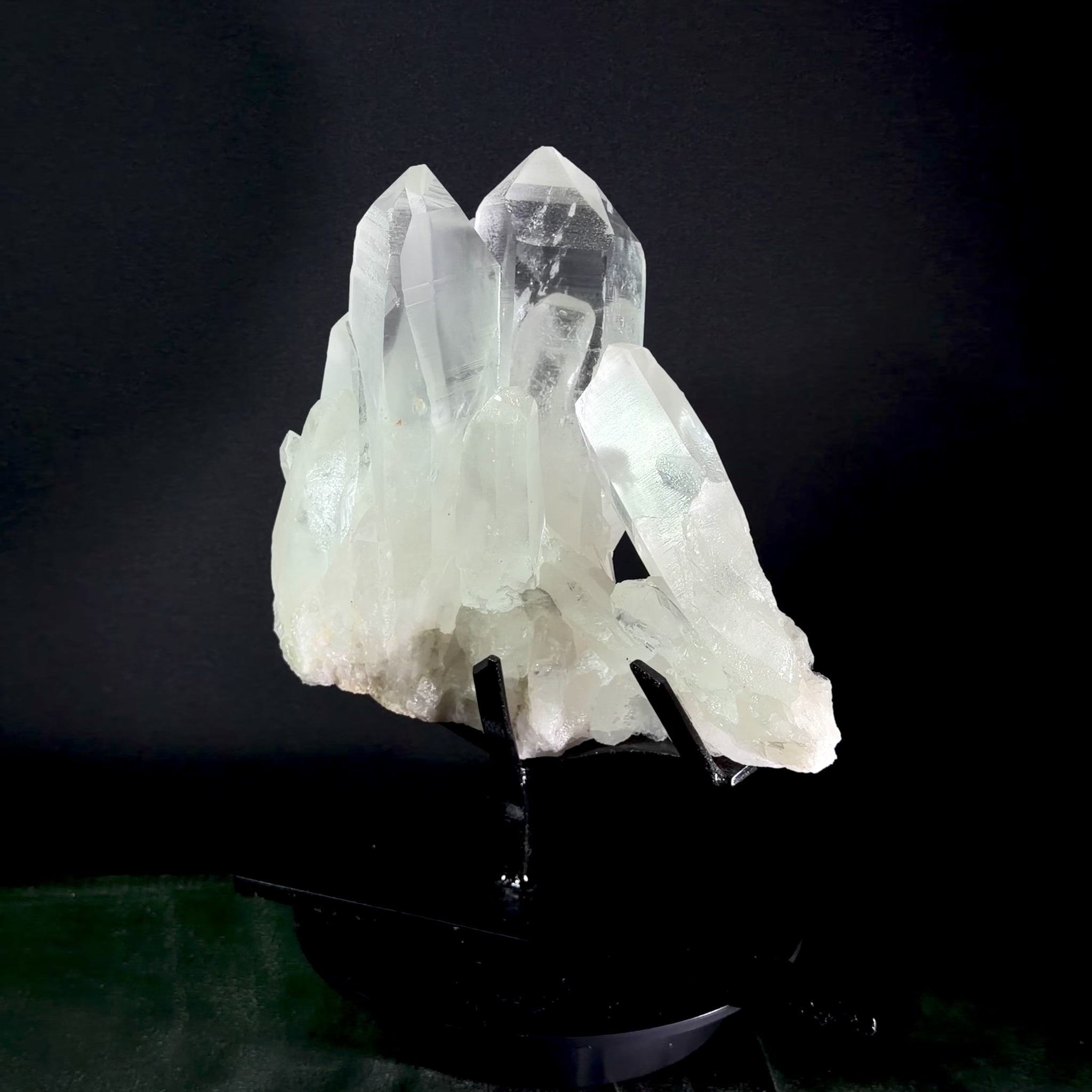 Video preview of the Slender Harmonious Lemurian Quartz Cluster from multiple angles