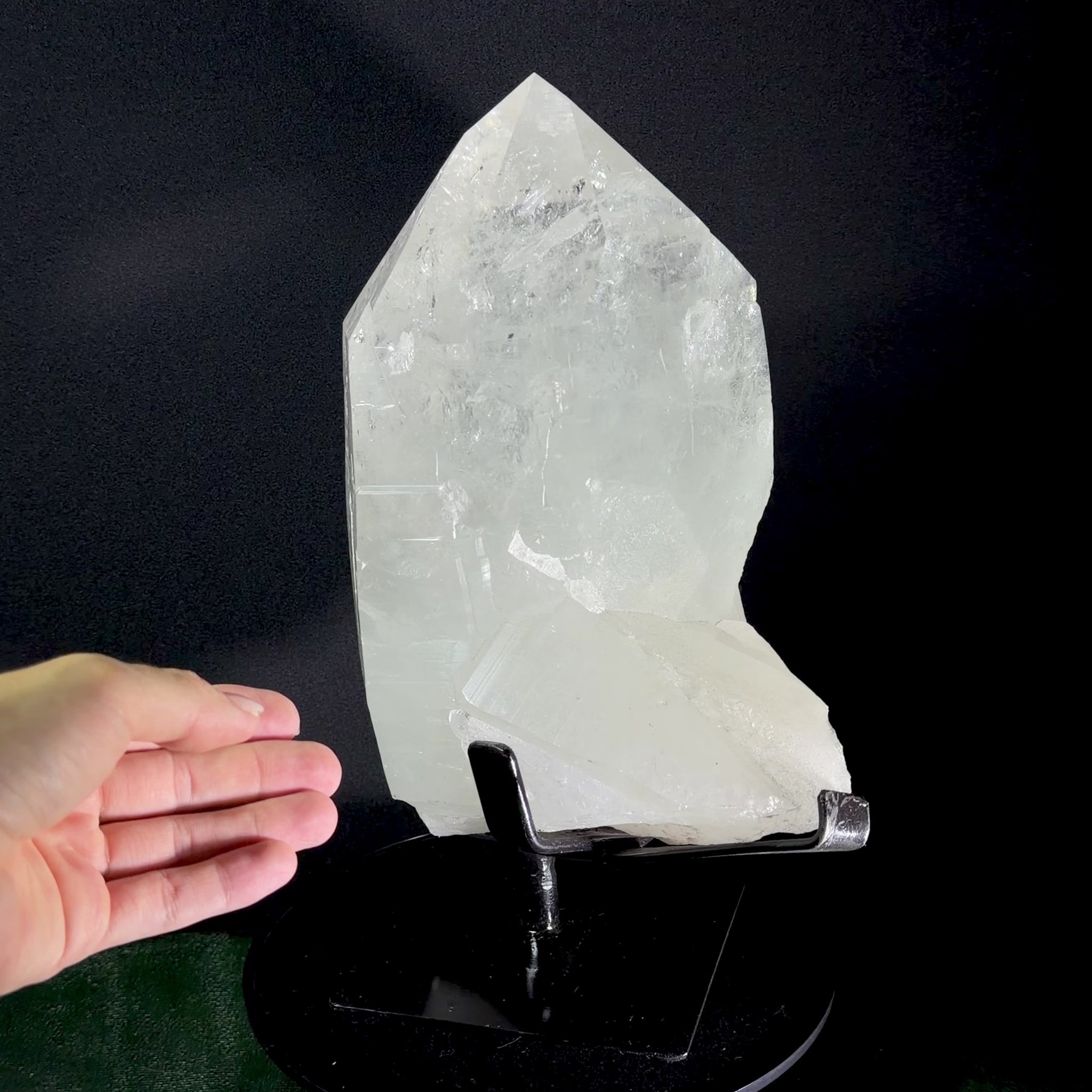 Video preview of the Partially Polished Lemurian Quartz Point from multiple angles