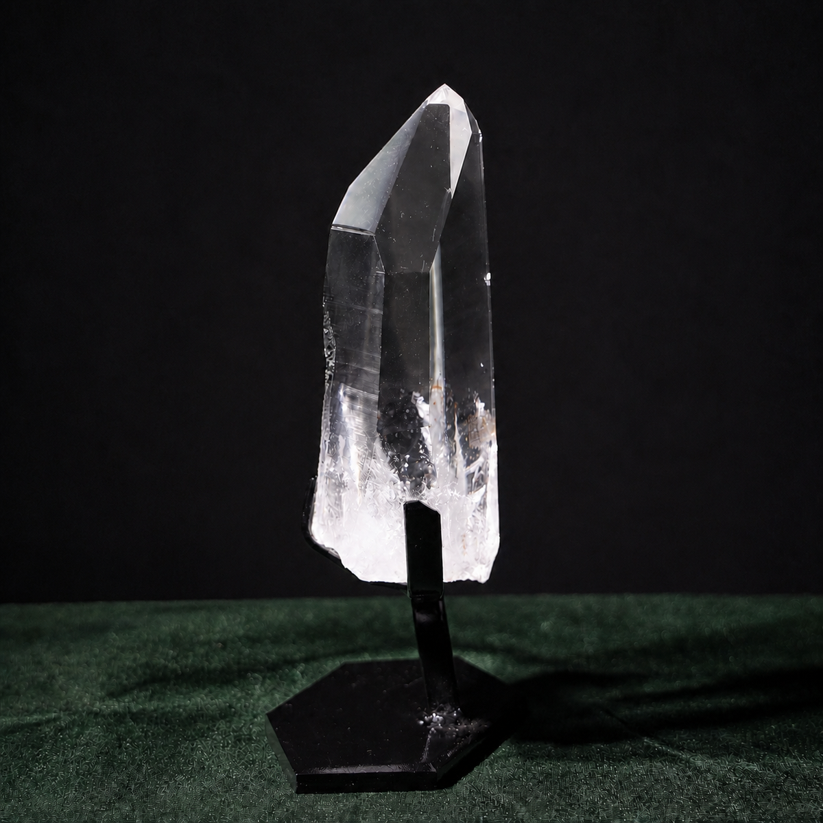 Clear Lemurian Quartz with Natural Striation Face