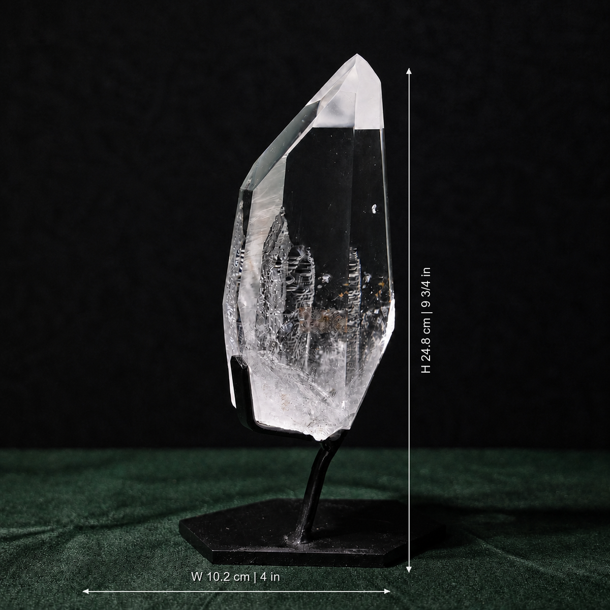 Clear Lemurian Quartz with Natural Striation Face