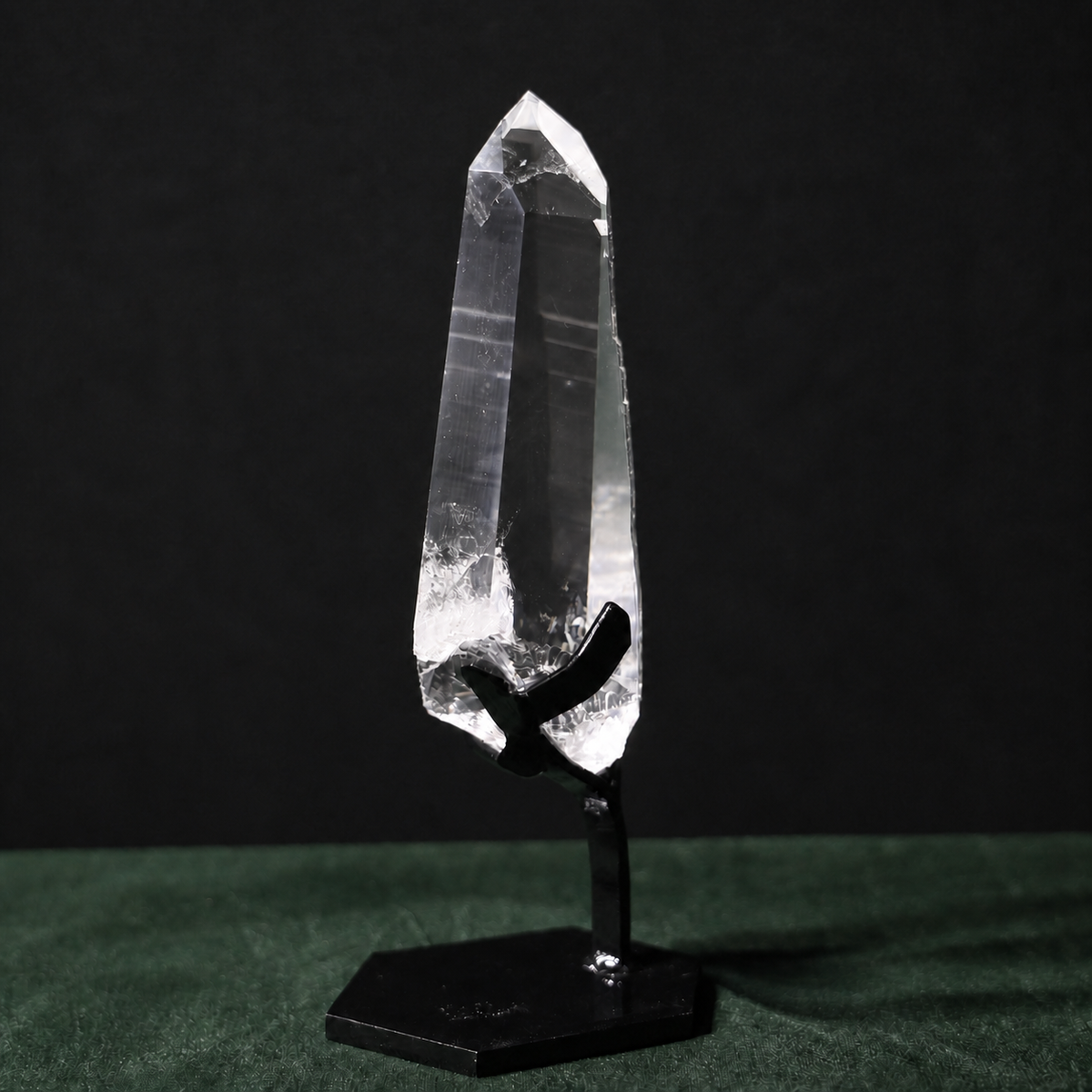 Clear Lemurian Quartz with Strong Natural Striations