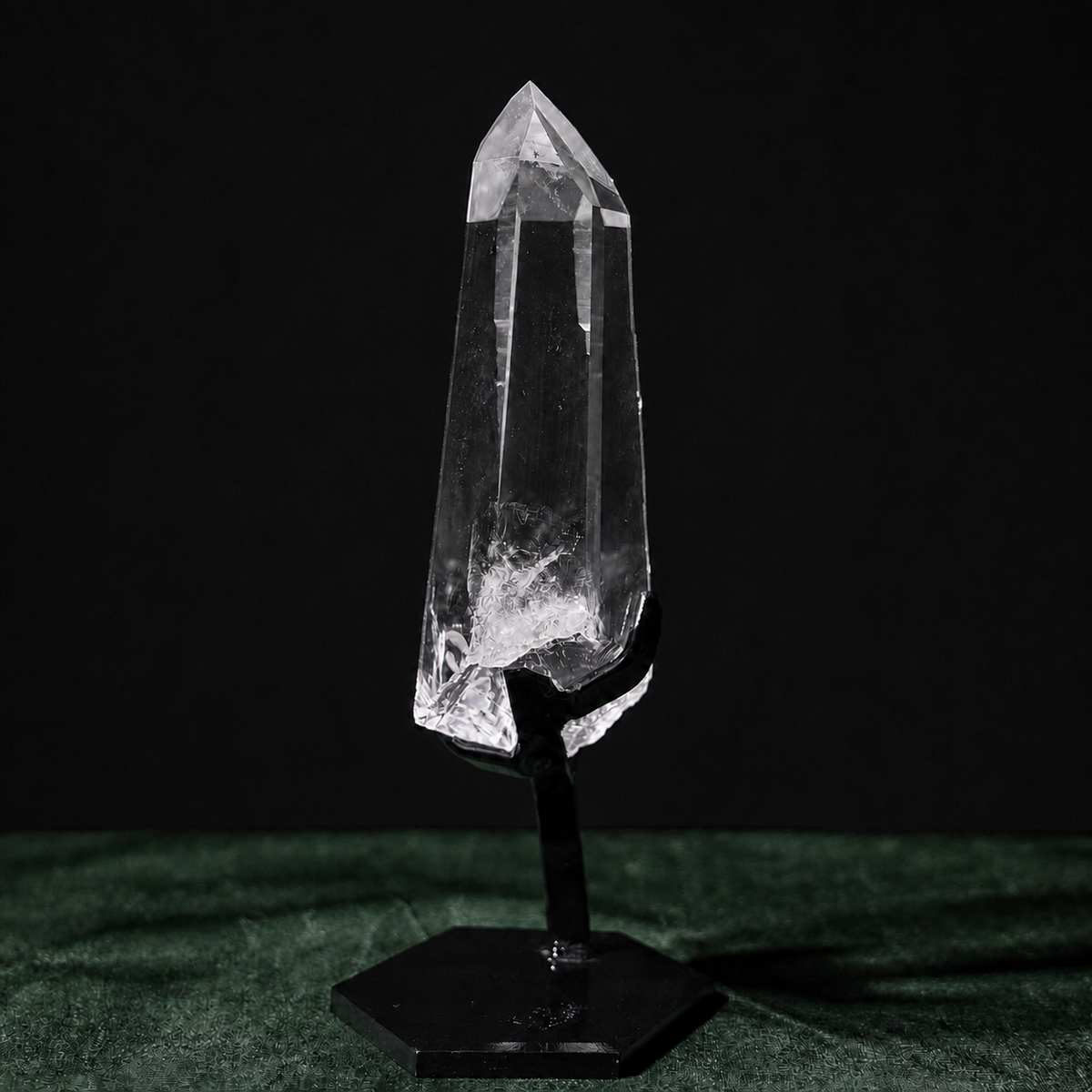 Clear Lemurian Quartz with Strong Natural Striations