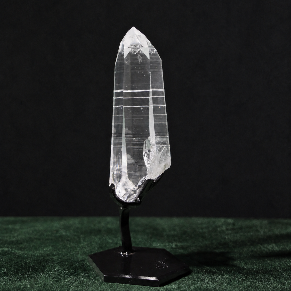 Clear Lemurian Quartz with Strong Natural Striations