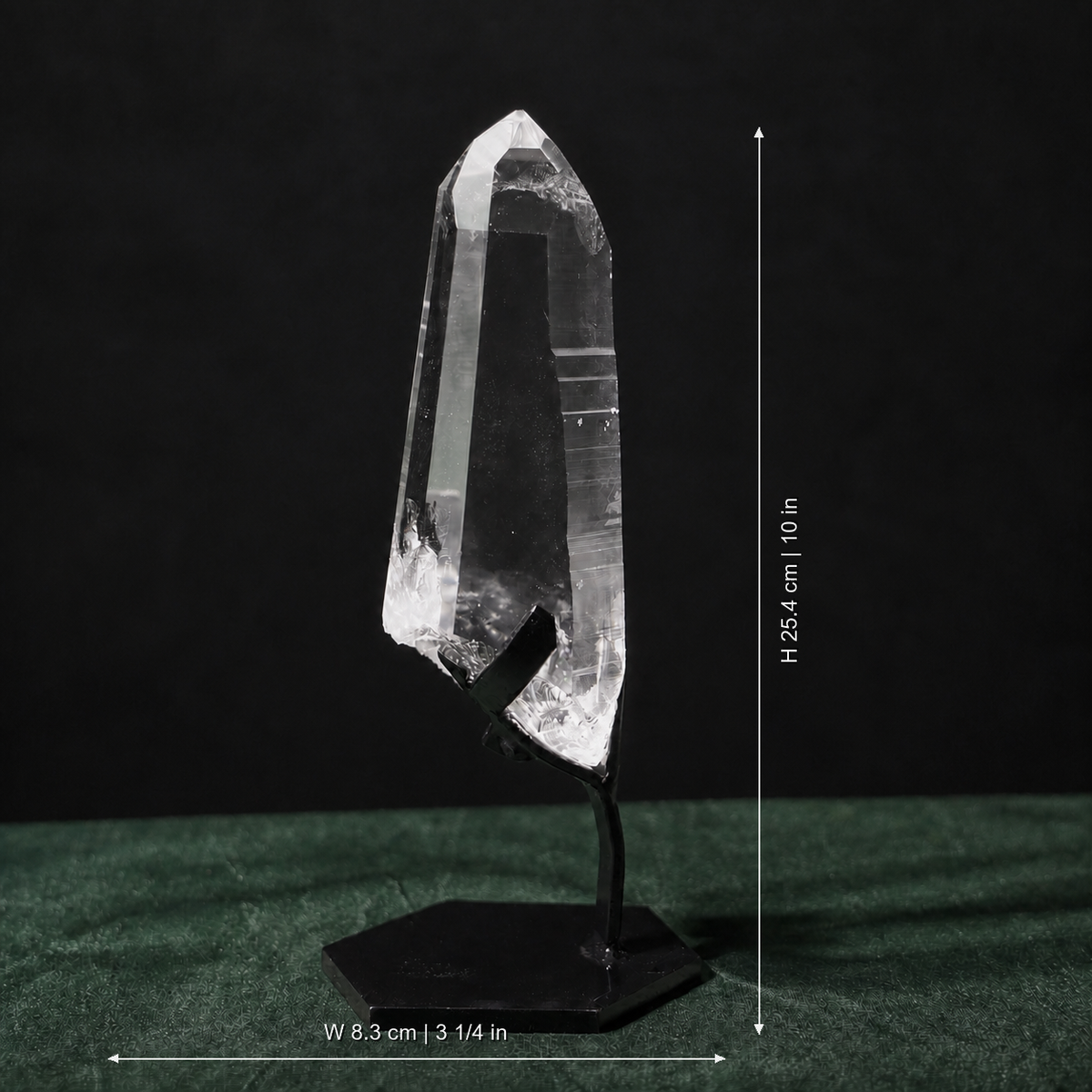 Clear Lemurian Quartz with Strong Natural Striations