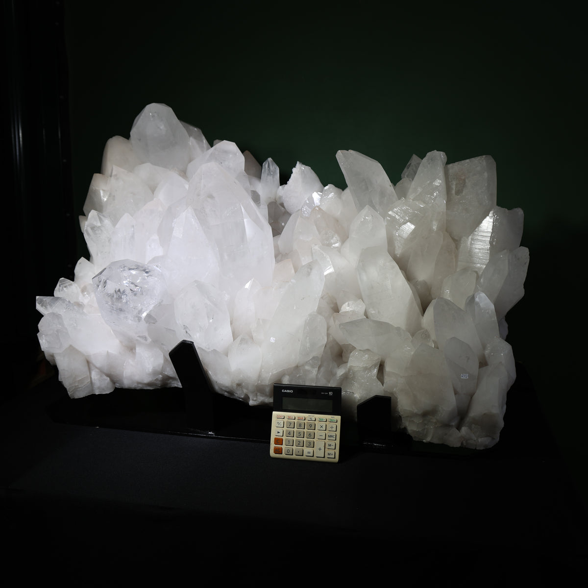 Lower view of the cluster and included metal display base