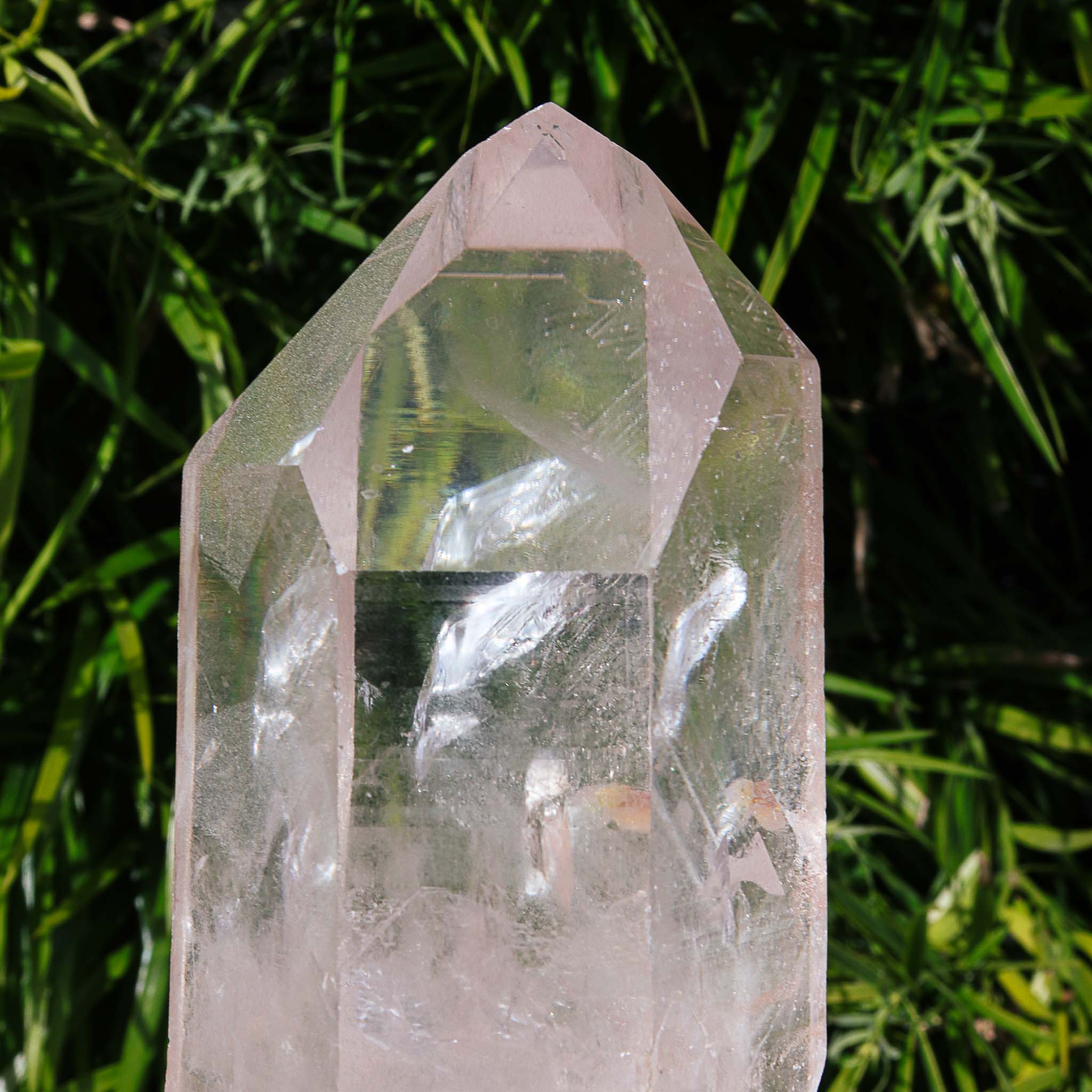 pink strawberry crystal quartz point